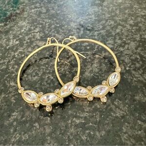 Silpada Gold Crystal Earrings